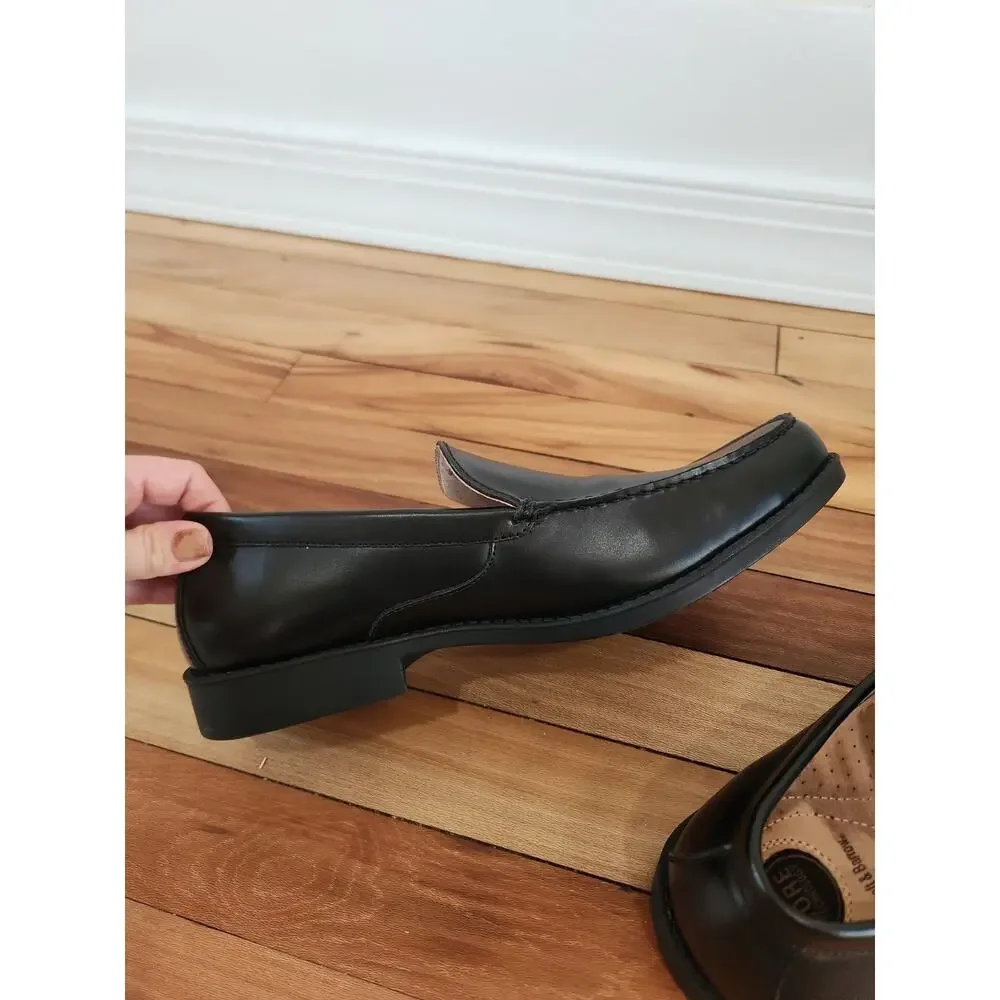 Croft & Barrow Core Technology Black Leather Slip On Shoes Men’s 10 Comfort